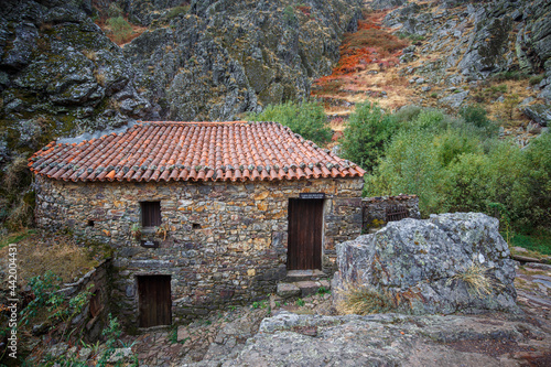 Old watermill. Photographed in the Geopark of Penha Garcia. Portugal.	 photo