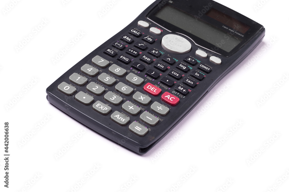 Scientific Calculator with a textured background stock image. Scientific Calculator with a textured background stock image.
