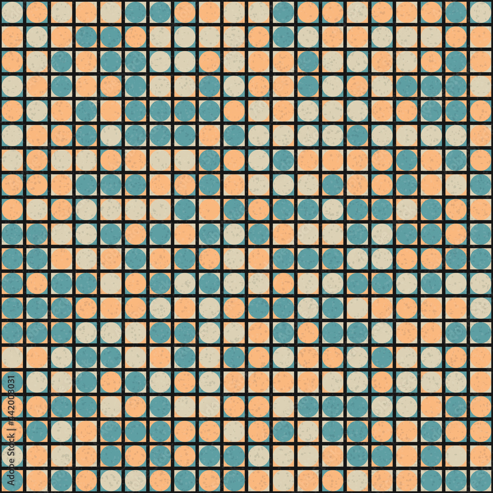 Fototapeta premium Abstract Geometric Pattern generative computational art illustration