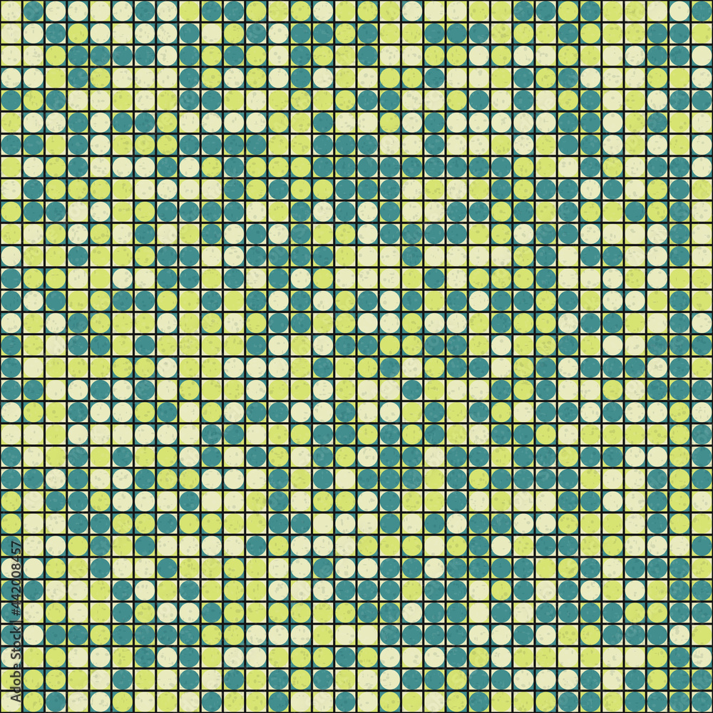 Fototapeta premium Abstract Geometric Pattern generative computational art illustration