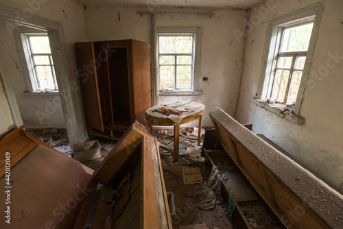 Inside abandoned house