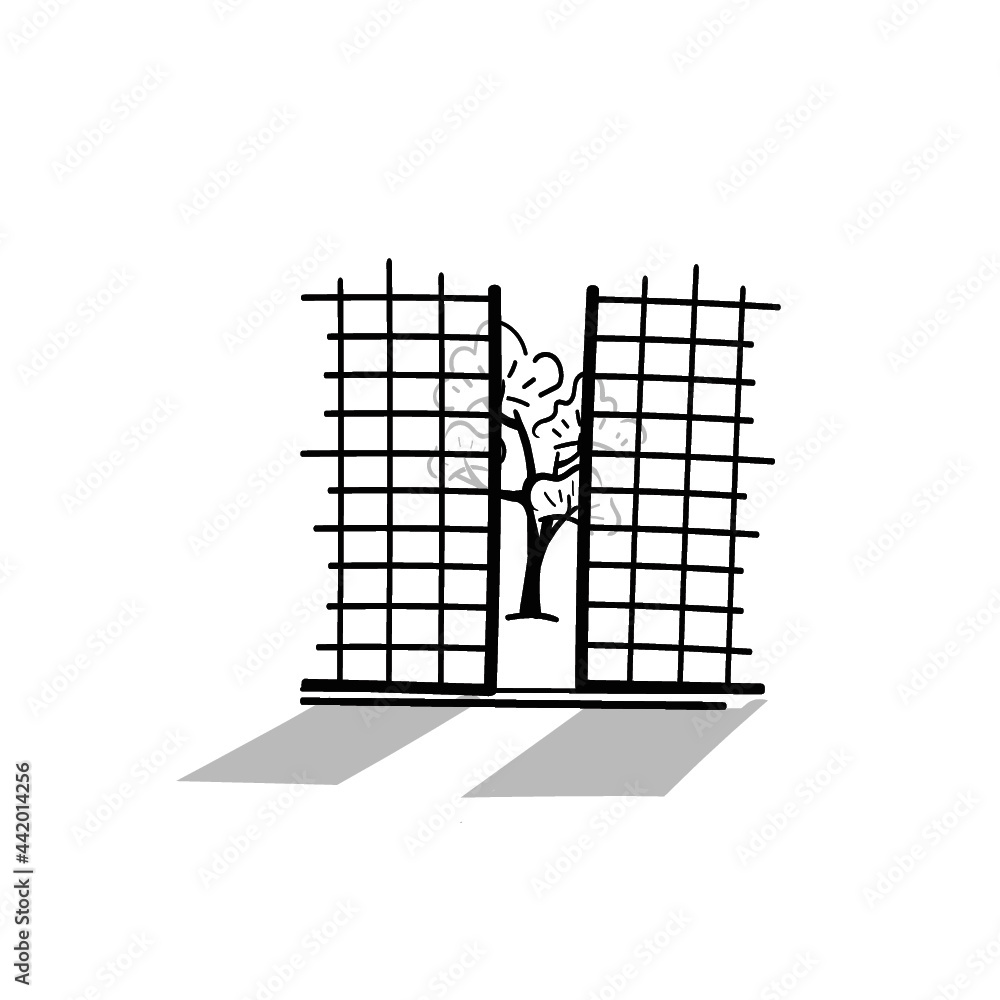 Japanese home goods illustration. Hand drawn sketch. Japanese culture