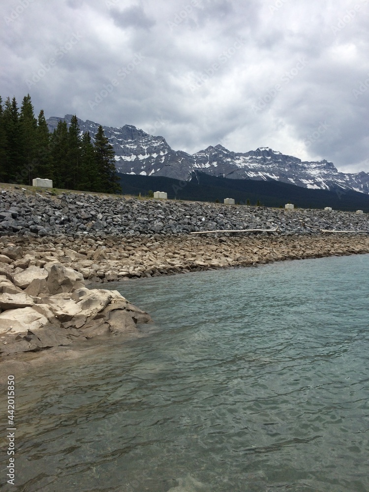 custom made wallpaper toronto digitalLake Minnewanka loop north of Banff
