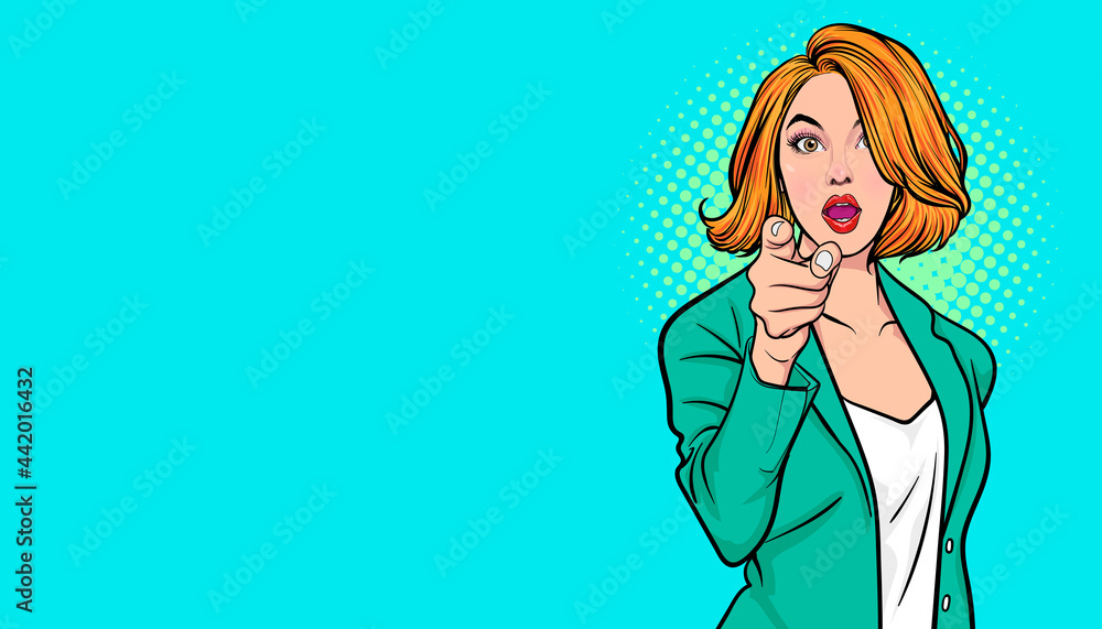 gesture business woman pointing finger at you gesture business woman pointing finger at you