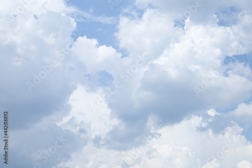 Background blue sky and white clouds