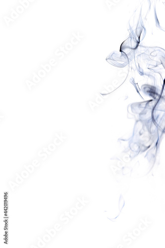 Smoke hot. Blur steam mist cloud, black natural steam smoke effect isolated on white background. For overlay in pollution, vapor cigarette, gas, dry ice.