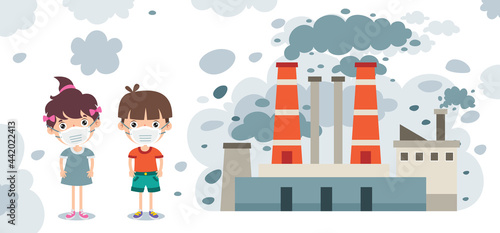 Concept Drawing Of Air Pollution
