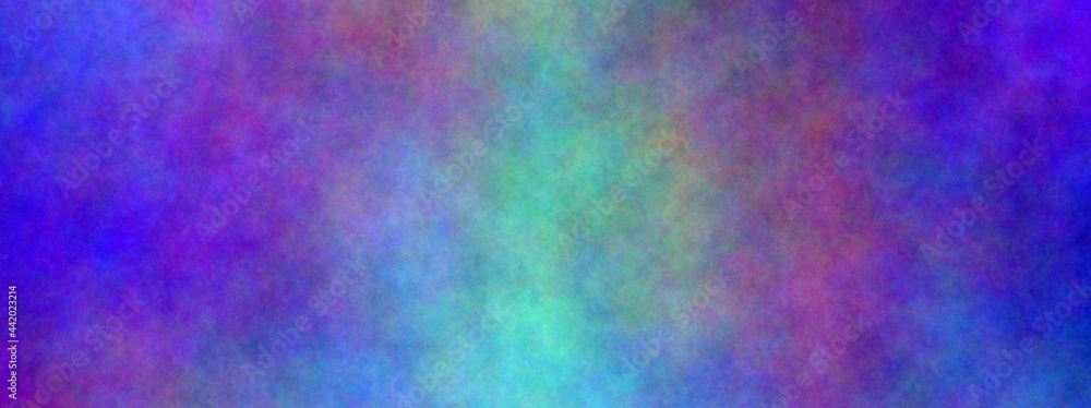 Specter of abstract blue banner background. Banner abstract background. Blurry color spectrum, texture background. Rainbow colors. Vivid colors spectrum background.