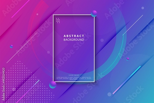 Colorful gradient wavy abstract background