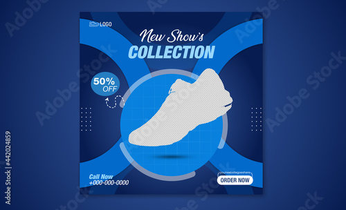 shoes social media post template