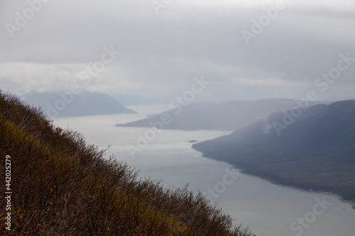 Gastineau Channel panorama in Juneau Alaska