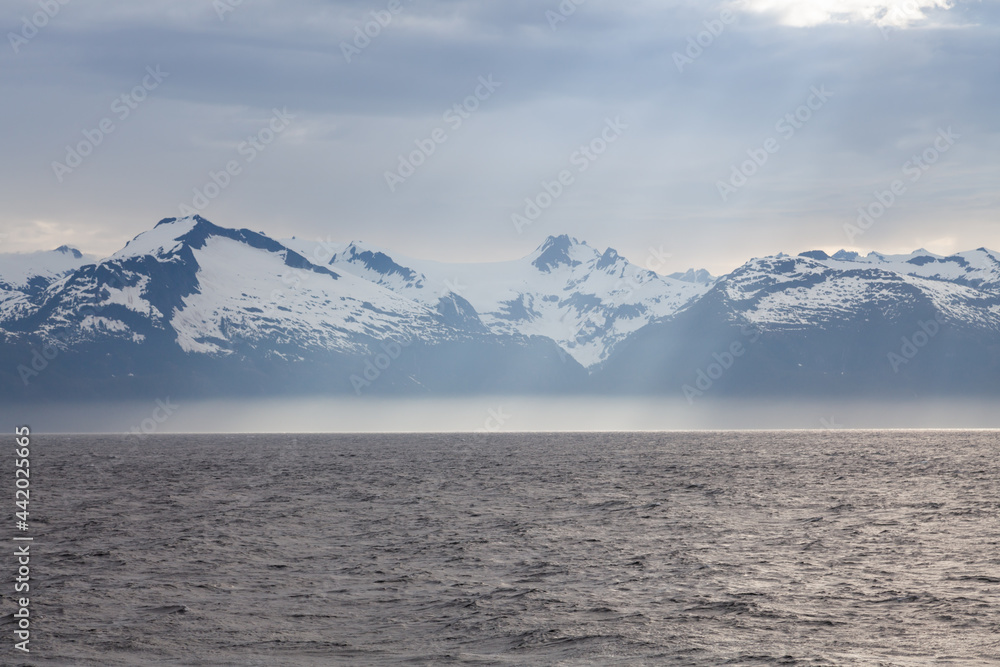 Chatham Strait and Baranof Island in South East Alaska