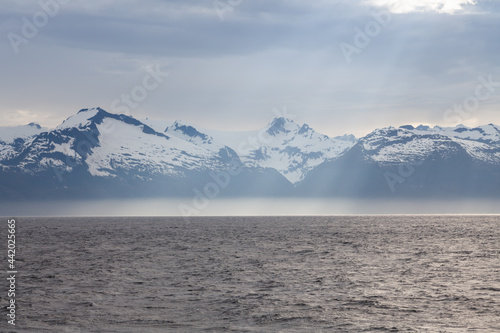 Chatham Strait and Baranof Island in South East Alaska photo