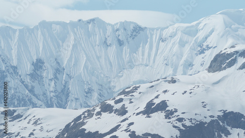 Alpine ridges in Alaska s Fairweather Range