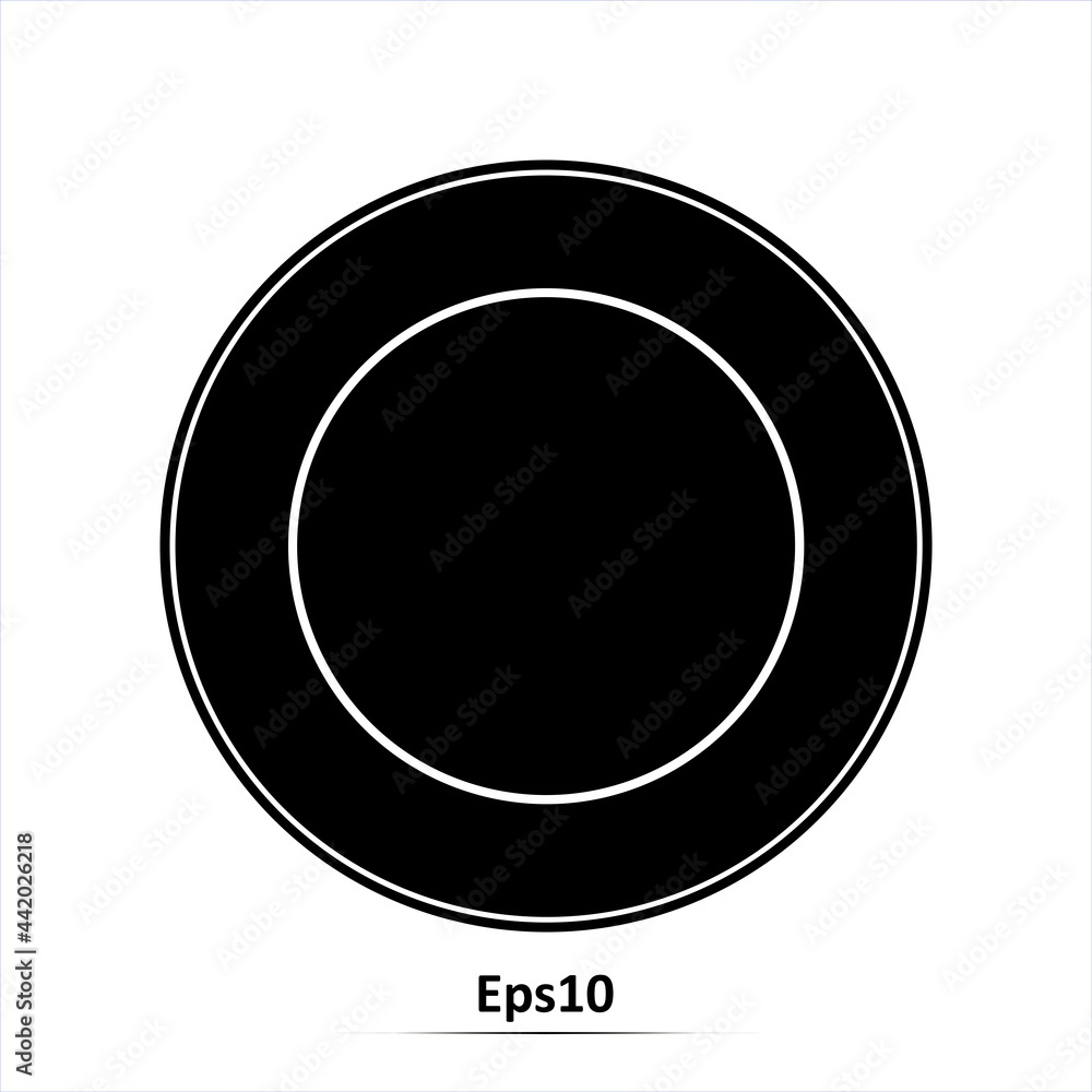 Plate icon. Vector illustration. Eps10 Plate icon. Vector illustration. Eps10