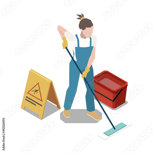 Isometric Cleaner Icon