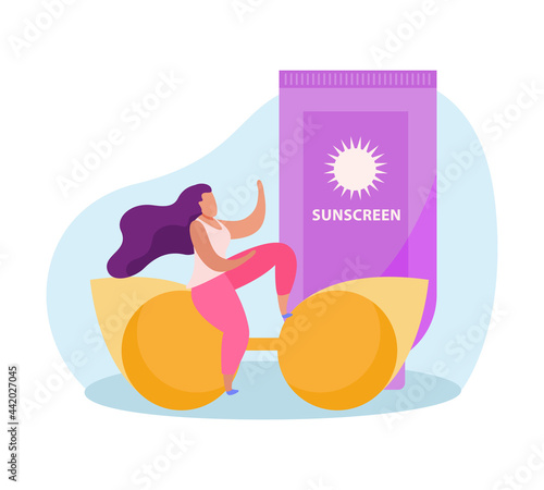 Sunscreen Flat Icon
