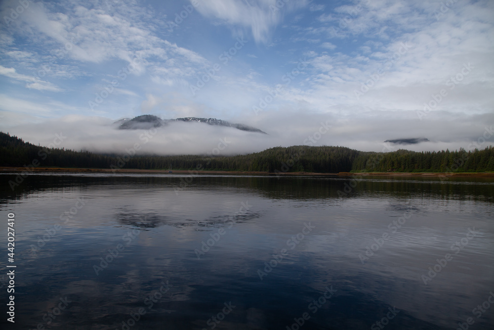 Fototapeta premium Pavlof Harbor in Freshwater Bay in South East Alaska