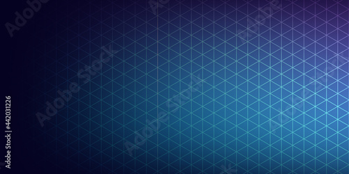 Modern Abstract Background with Triangle Low Poly Mosaic Element and Blue Gradient Color