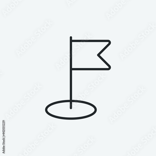 golf vector icon illustration sign 