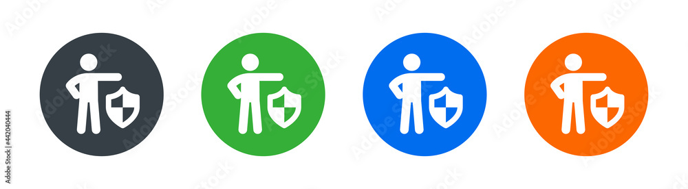 Personal data protection icon. Security, cybersecurity and protection vector illustration Personal data protection icon. Security, cybersecurity and protection vector illustration