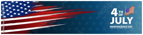 patriotic vector background for fourth of july