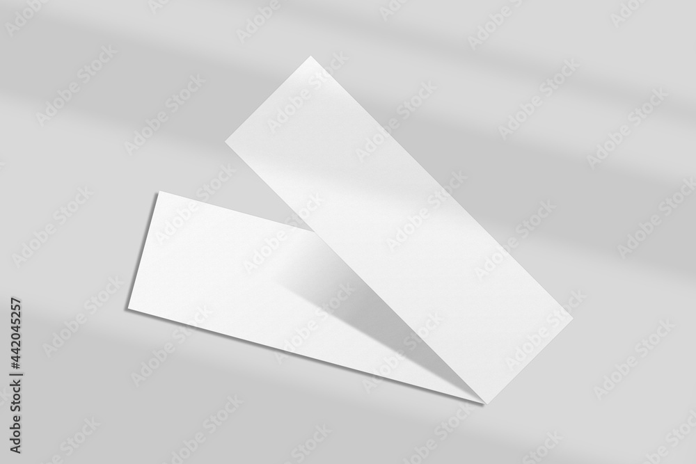 Realistic blank event ticket for mockup. Voucher or coupon illustration. 3D Render. Realistic blank event ticket for mockup. Voucher or coupon illustration. 3D Render.
