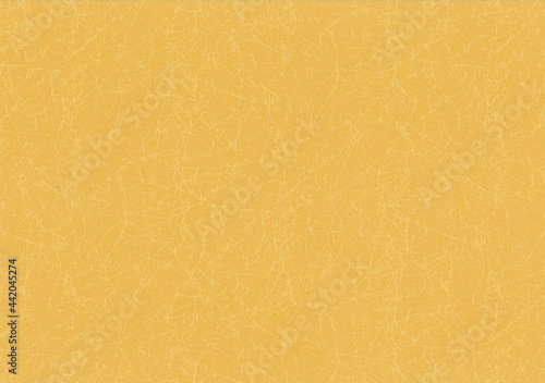 Yellow Japanese paper texture background . photo