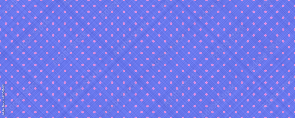 Blue cloth background with pink dots Blue cloth background with pink dots