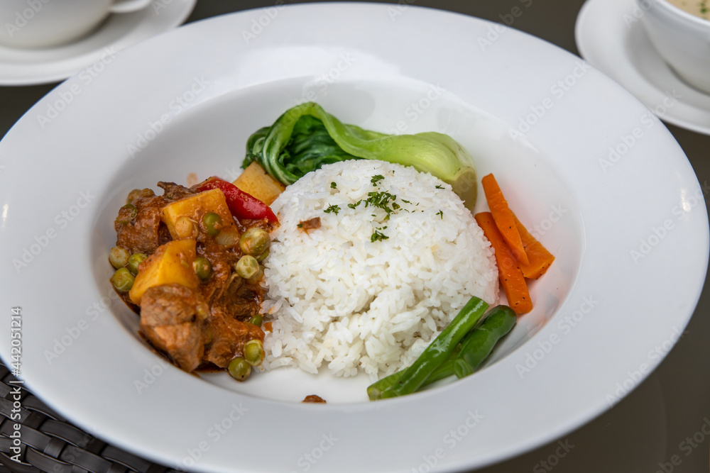 Popular Filipino food Beef Caldereta Popular Filipino food Beef Caldereta