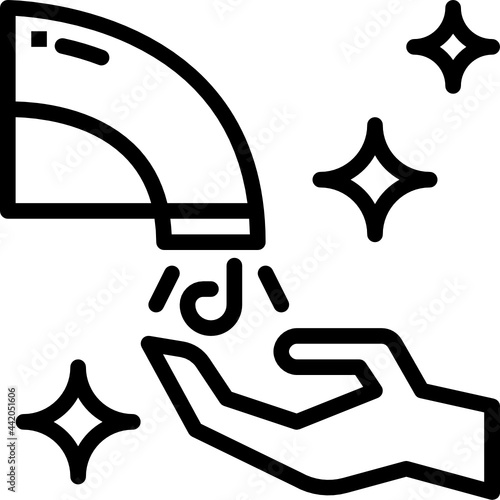 hand dryer outline icon