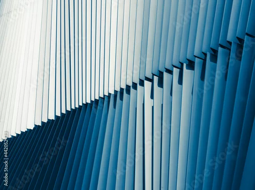 Obraz Metal pattern Architecture detail Modern building facade shade lighting