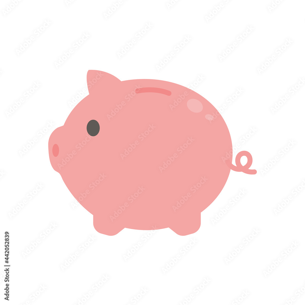Vector piggy bank for saving money for emergency expenses. Vector piggy bank for saving money for emergency expenses.