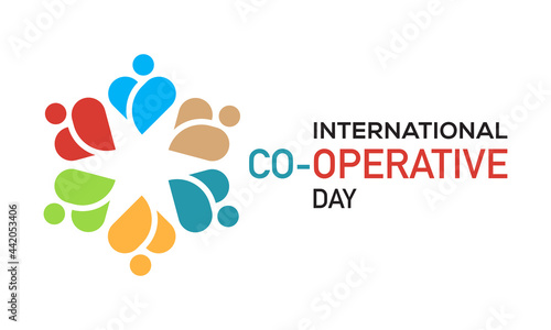 International Co-operative Annual Day Vector Banner Template observed on July Every Year.