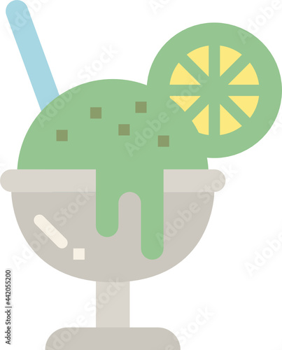 sherbet flat icon
