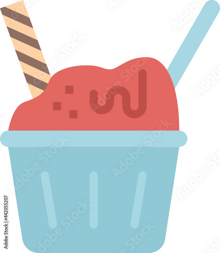 gelato flat icon