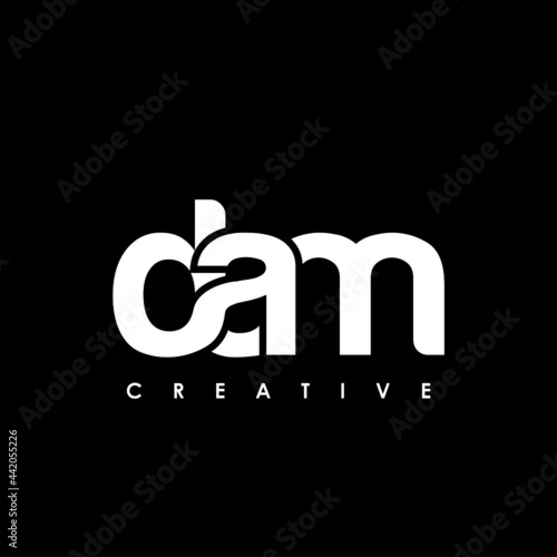 DAM Letter Initial Logo Design Template Vector Illustration