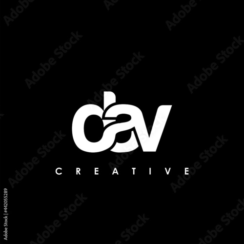 DAV Letter Initial Logo Design Template Vector Illustration