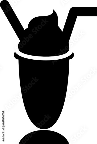 milkshake glyph icon