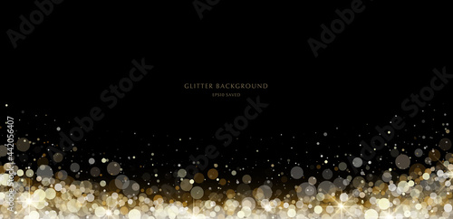 glitter background, luxury gold stardust light