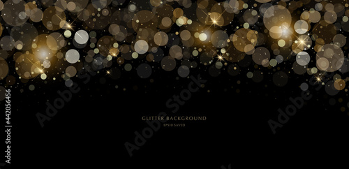 glitter background, luxury gold stardust light