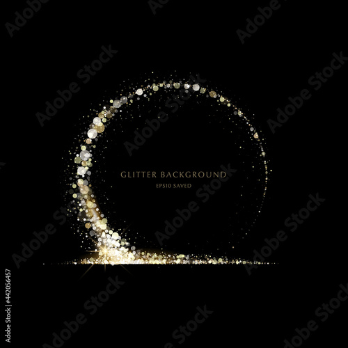glitter background, luxury gold stardust light
