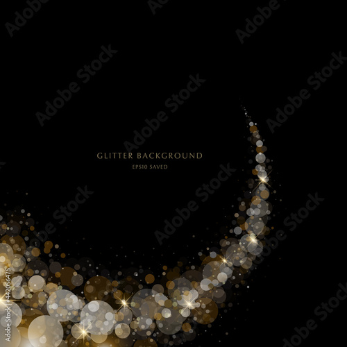 glitter background, luxury gold stardust light