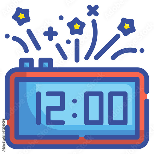 midnight line icon