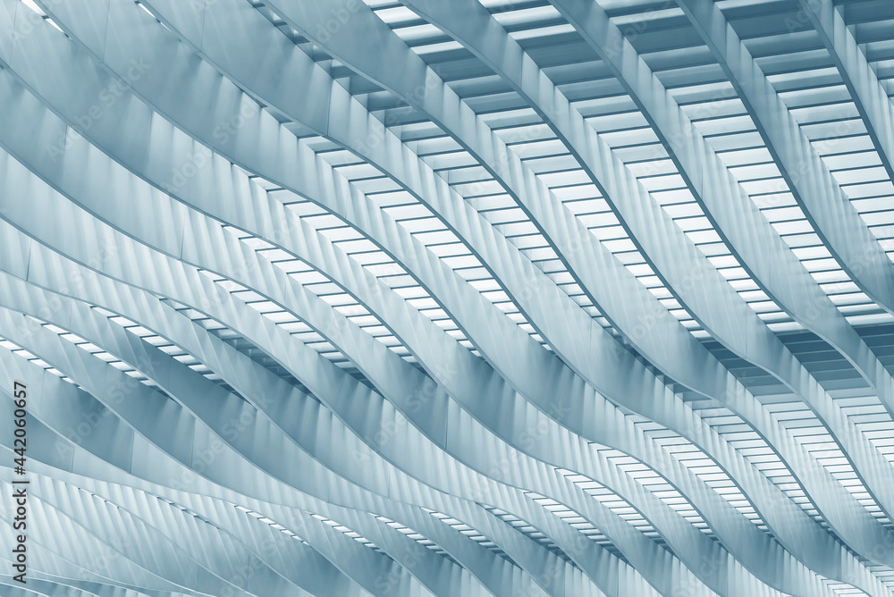 Closeup details of modern architecture. Building abstract background