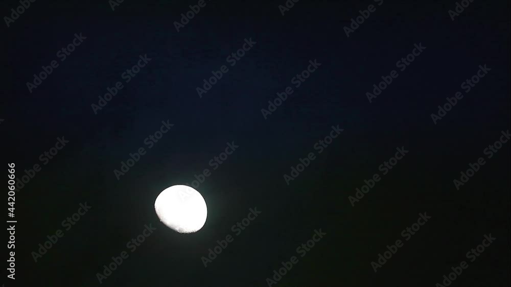 Waxing crescent harvest moon back silhouette transparent dark cloud on night sky Waxing crescent harvest moon back silhouette transparent dark cloud on night sky