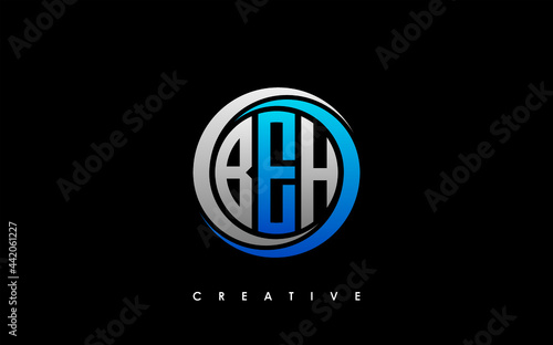 BEH Letter Initial Logo Design Template Vector Illustration