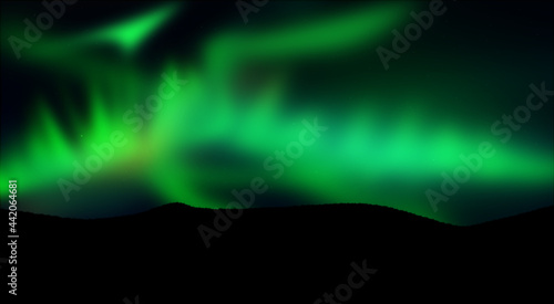 aurora borealis vector