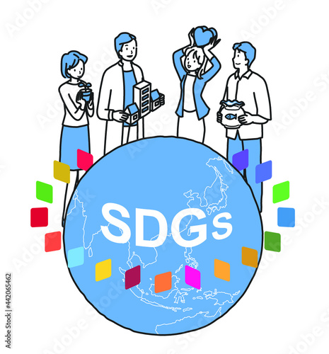 SDGsに取り組む人々