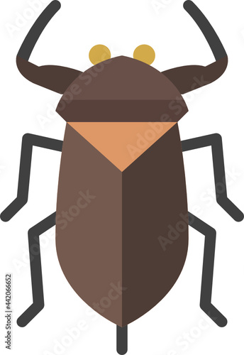 giant water bug flat icon photo